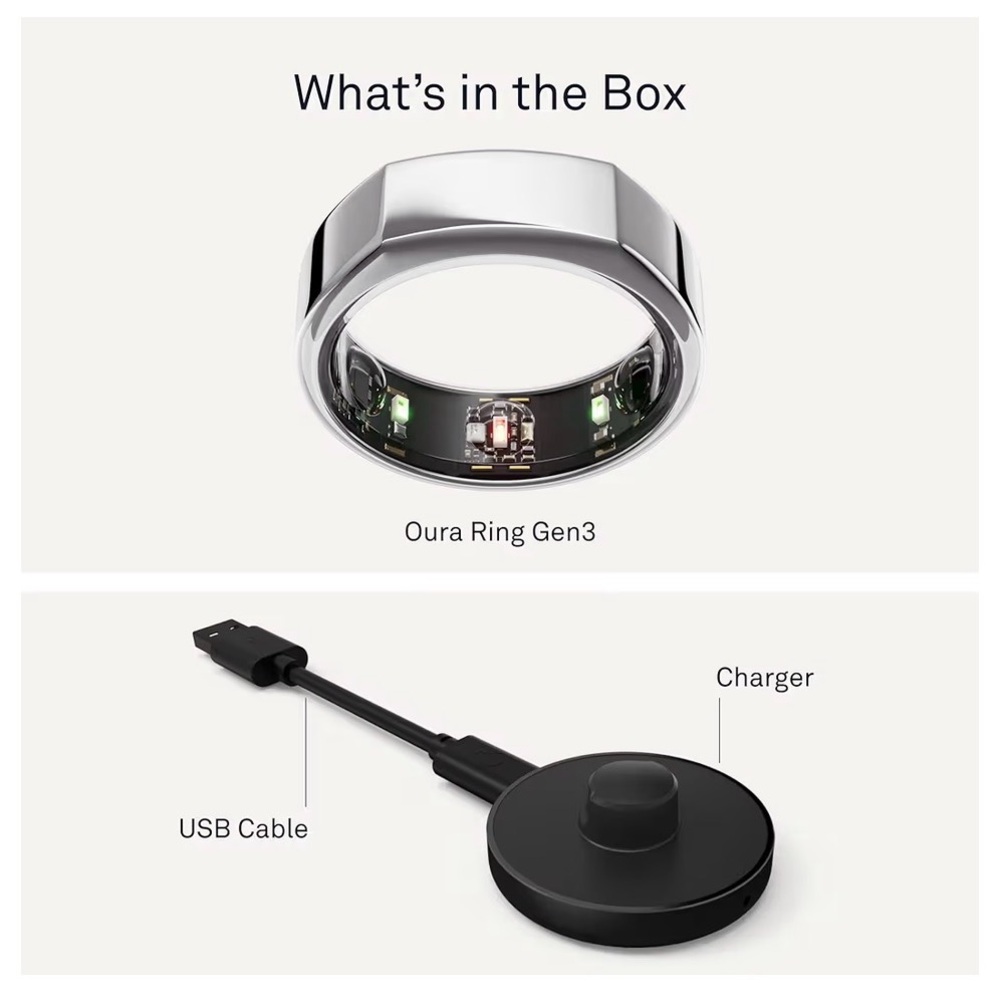 Oura Ring Gen3 - Shiny Silver
